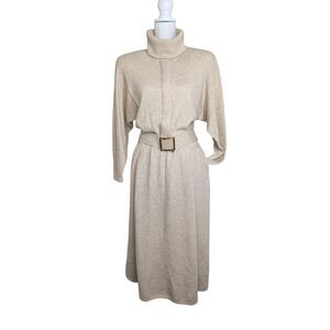 Vintage St. John By Marie Gray Santana Knit Sweater Dress Size 12 with B…